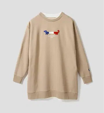 그라니프 나카스기루이누 속기모 레이어드 맨투맨 튜닉