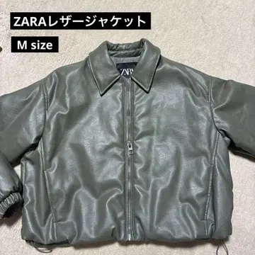 [ ZARA ] 페이크 레더 자켓