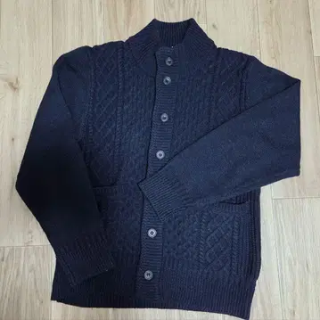 ikka LOUNGE 네이비 케이블 짜임 가디건 M 사이즈
