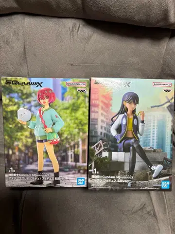 기동전사 건담 지크 액스 사복 피규어 2종 세트 마츄 & 냥안