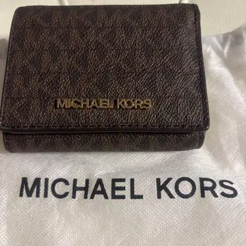 MICHAEL KORS 3단 폴더형 지갑 브라운