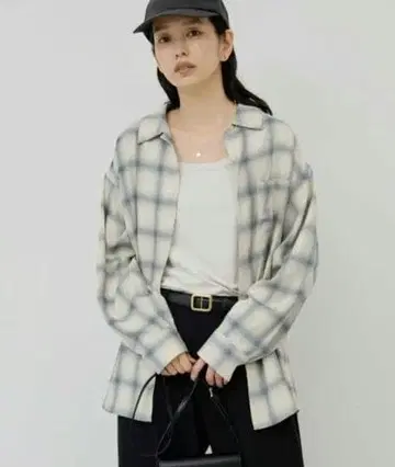 [ GALLARDAGLANTE ] 옴브레 체크 셔츠