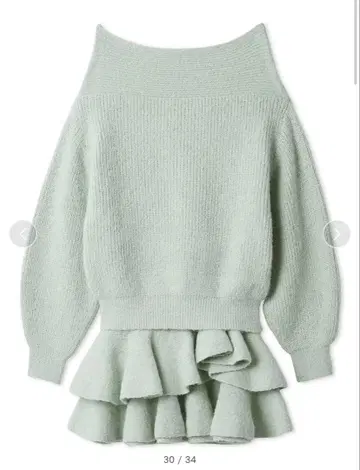 [ 미사용 새상품 ] 릴리 브라운 오프숄더 니트 셋업 lily brown