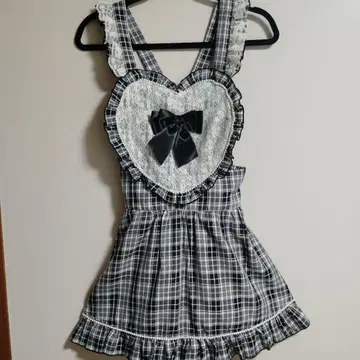 MA*RS 하트 에이프런 점프 스커트