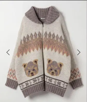 니코앤드 make stuff 애니멀 코위찬 가디건 티란다