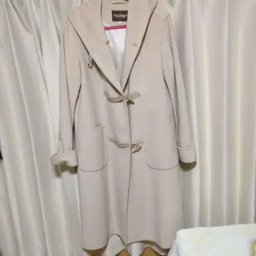 Paul Stuart 베이지 더플 코트 사이즈 6