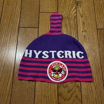 HYSTERIC 스트라이프 니트 모자
