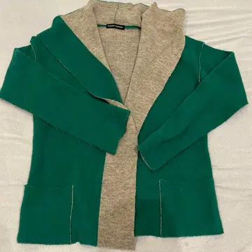 HIROKO KOSHINO 긴팔 가디건 그린 그레이