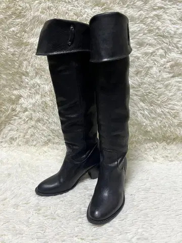 DIANA 다이애나 가죽 롱 부츠 블랙