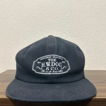 H.W.DOG & CO. 블랙 워크캡