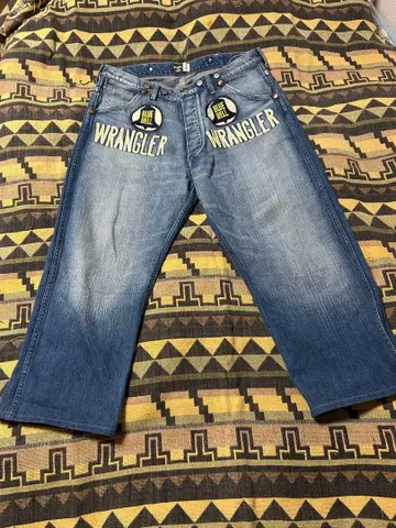 WRANGLER 데님 팬츠 블루벨 로고 포함