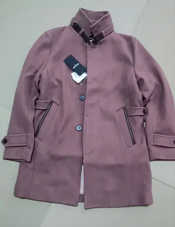 남성용 비기 쌍사 x 쌍사 도비 트윌 스탠드 카라 코트