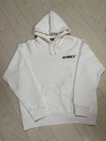 [ AVIREX ] 후드티 화이트 XL