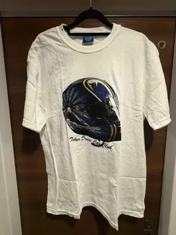 도쿄 드라이브 카 클럽 T셔츠 L 사이즈 화이트