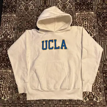 빨간색 택 염색 UCLA champion reverse weave