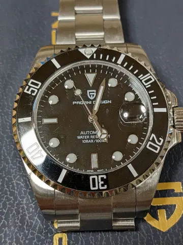 파가니 디자인 자동 와인딩 마리나 데이트 100BAR 방수