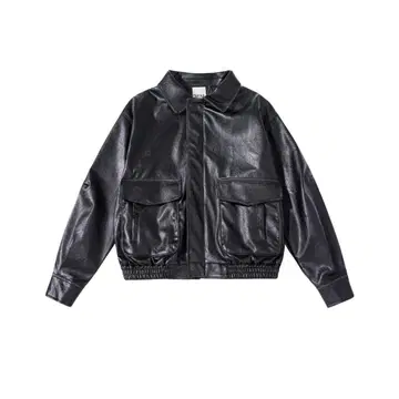 Grove 블랙 가죽 자켓