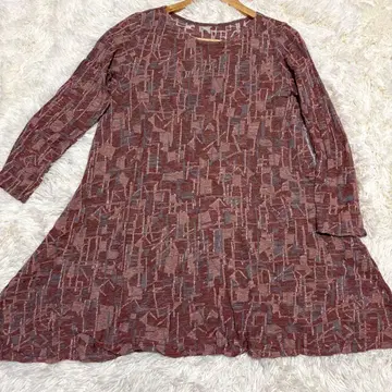 요건 레일 Jurgen Lehl 원피스 튜닉 긴팔 빨간색 계열