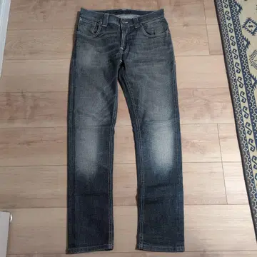 누디진 그리팀 다크 블루 스트레이트 데님