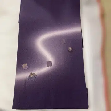 보라색 나고야 오비 그라데이션 자수