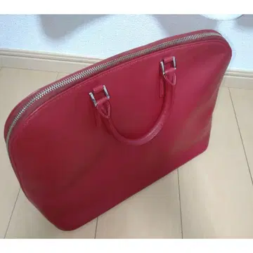 [ 미사용 새상품 ] 비즈니스 가죽 팩토리 슬림 비즈니스백 스퀘어 빨간색