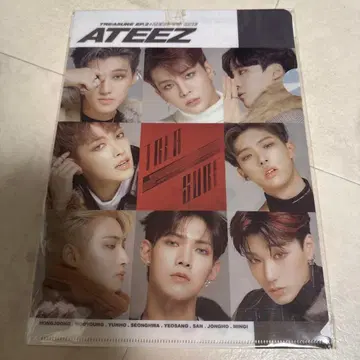 미사용 새상품 ATEEZ 전원 집합 클리어 파일