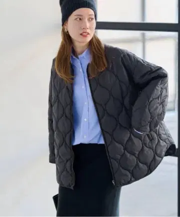 FRAMeWORK 2WAY 퀼팅 블루종