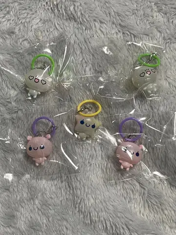 푸쿠푸쿠 아와와짱 콜롱토 클리어 메지루시 참 5개 세트