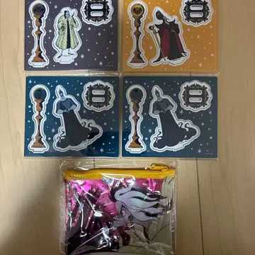 디즈니 빌런즈 아크릴 스탠드와 파우치