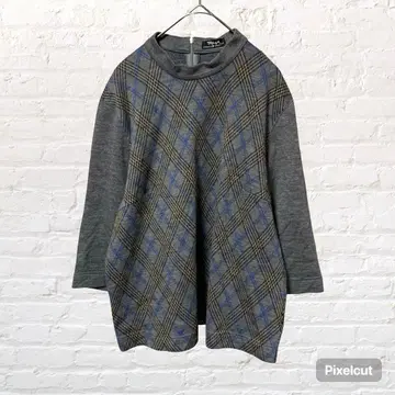 12064 TOPYS 토피즈 5부 소매 상의 울 100% 일본제 S