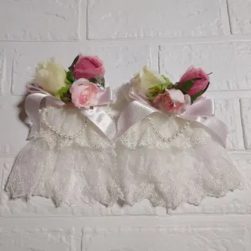 Angelic Pretty 로즈 펄 커프스 소매 고정 장식