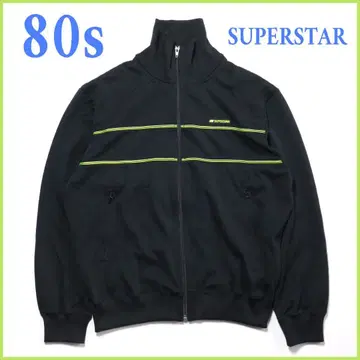 80s 슈퍼스타 저지 트랙 자켓 블랙 미즈노