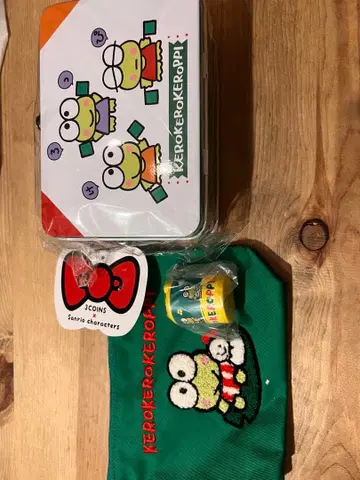 [ 새상품 ] 케로케로케로피 파우치 브리키 트렁크 코인 케이스 3종 세트