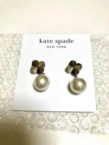 케이트 스페이드 스페이드 플라워 펄 드롭 귀걸이
