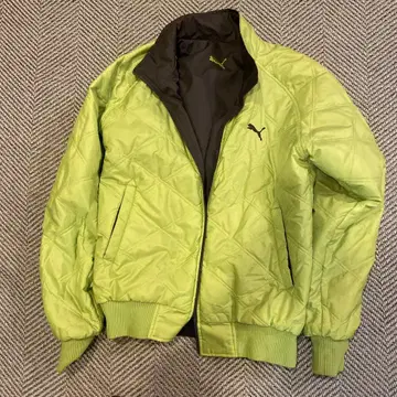 Puma 리버서블 나일론 자켓 그레이/라임 p47082