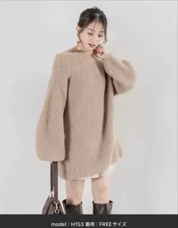 루즈핏 미니 니트 원피스