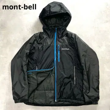 컨디션 최상 인기 몽벨 인슐레이션 플랫 아이언 후드티 블랙 S