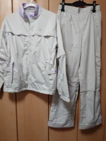 미즈노 골프 여성용 우비 세트 라이트 그레이 L 사이즈