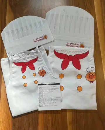 호빵맨 뮤지엄 에이프런 셰프 햇 부모 자녀 에이프런