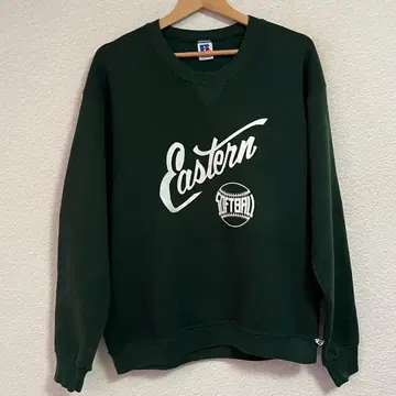 90s USA제 러셀 RUSSEL 넘버링 맨투맨 L 그린