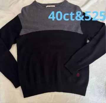 40ct&525 울 스웨터 다케오 키쿠치 블랙 그레이 니트 블랙