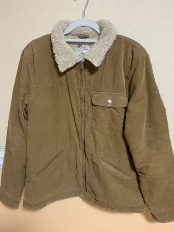 브라운 코튼 플리스 자켓