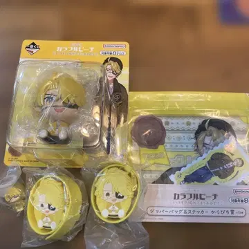 1번 복권 컬러풀 피치 타츠미 피규어 & 지퍼 팩 등 5종 세트