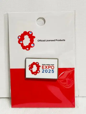 EXPO 2025 간사이 만박 미야쿠미야쿠 로고 핀 배지 미개봉 새상품