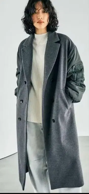 렙심 도킹 롱 코트