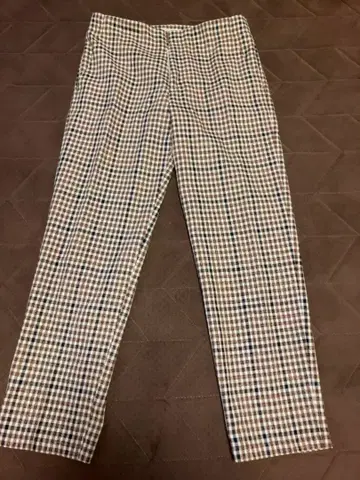 IENA 여성용 체크 무늬 캐주얼 팬츠 사이즈 38