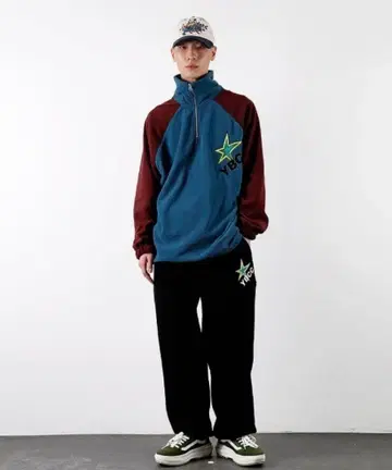 youthbath 플리스 하프 지퍼 자켓