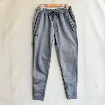 새상품급 언더아머 남성용 맨투맨 조거 팬츠 M 그레이 보아 안감