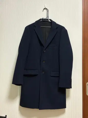 더 샵 TK 다크 블루 체스터 코트 M