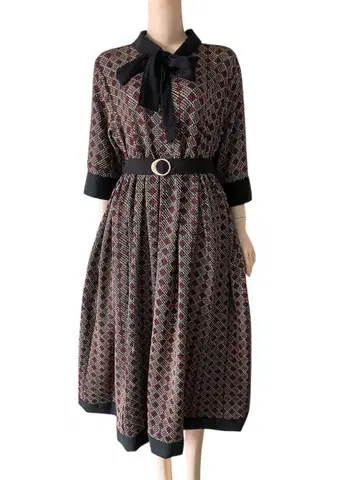 기모노 리메이크 A라인 원피스 순수 실크 12월 상순 발송